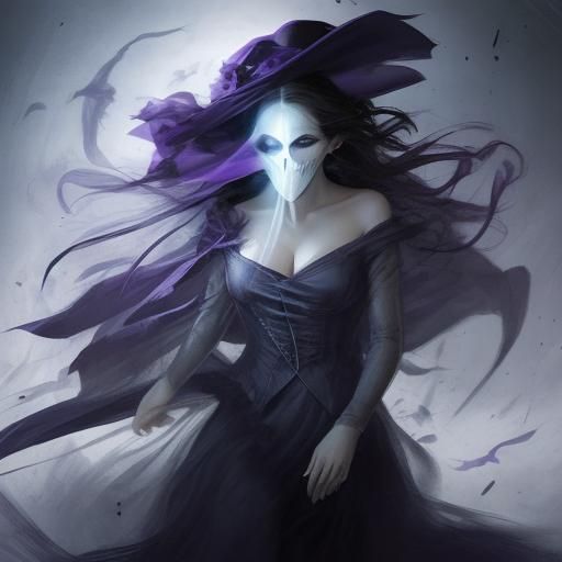 Ethereal Phantom Figure Generated by AI