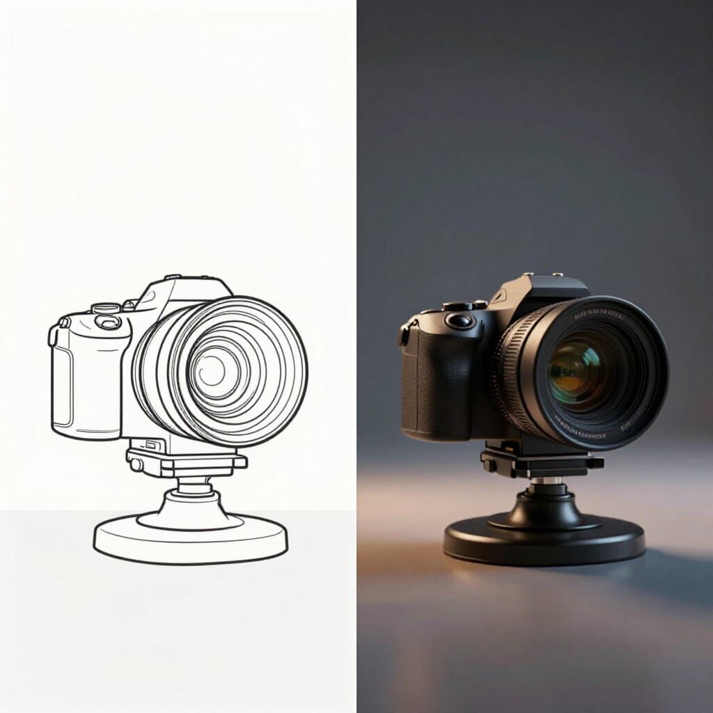 2D Illustration Transforms into Realistic 3D World