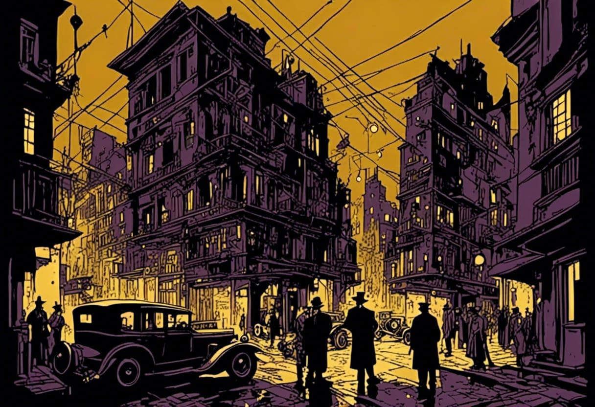 Noir Gangsters in Hollywood Graphic Novel