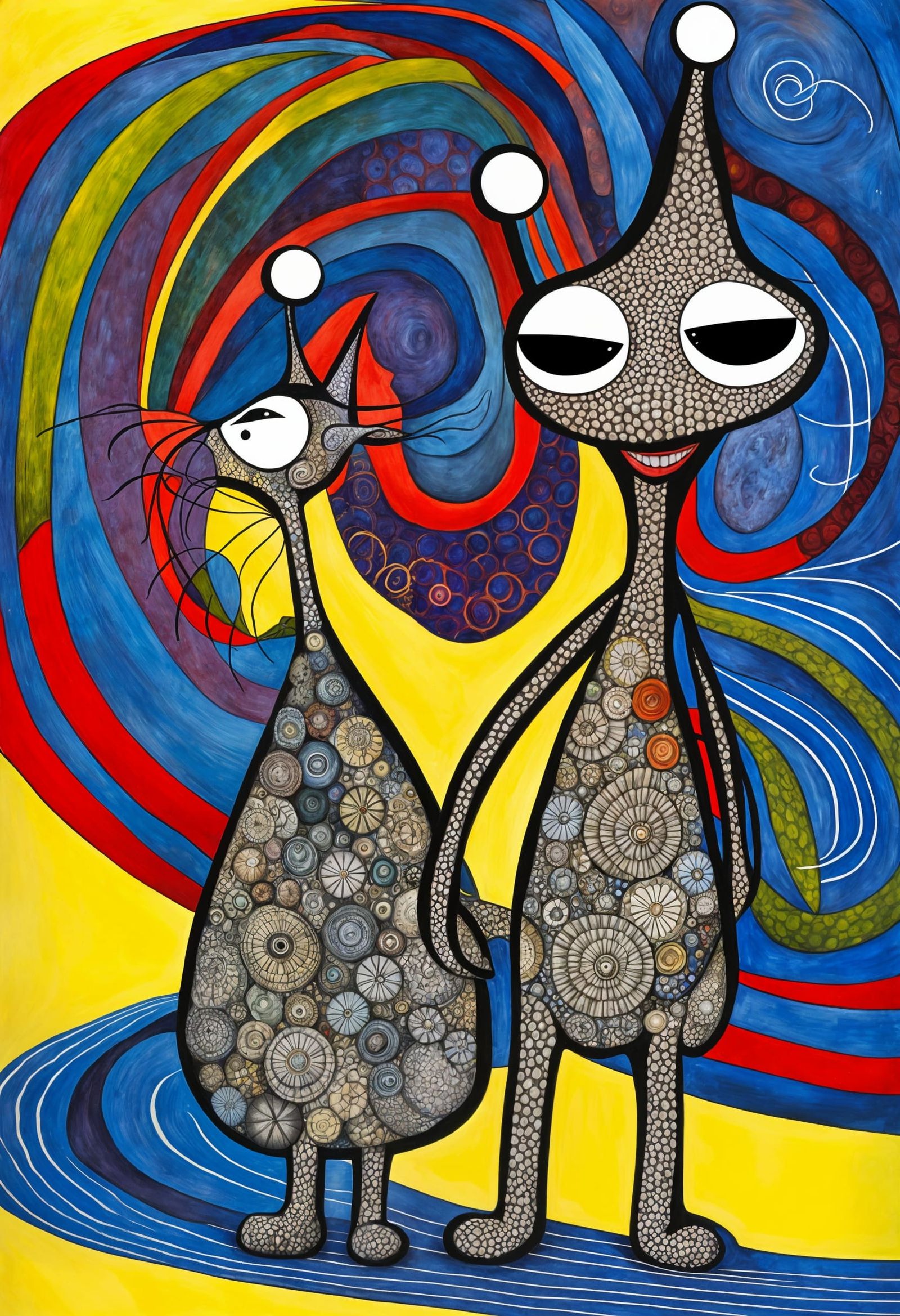 Exotic Aliens Celebrate in Surreal Restaurant