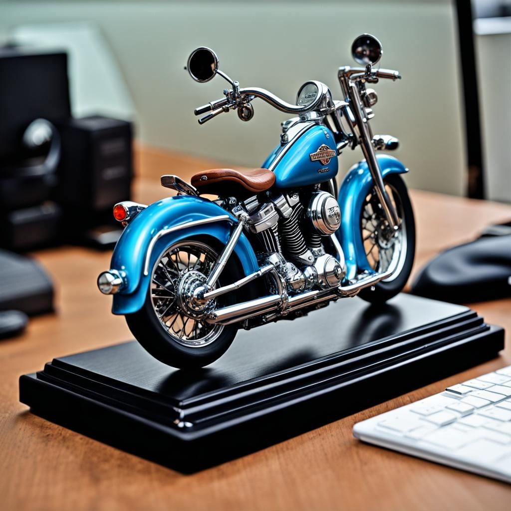 Harley Davidson UL 1938 on wood base Figure 1/64