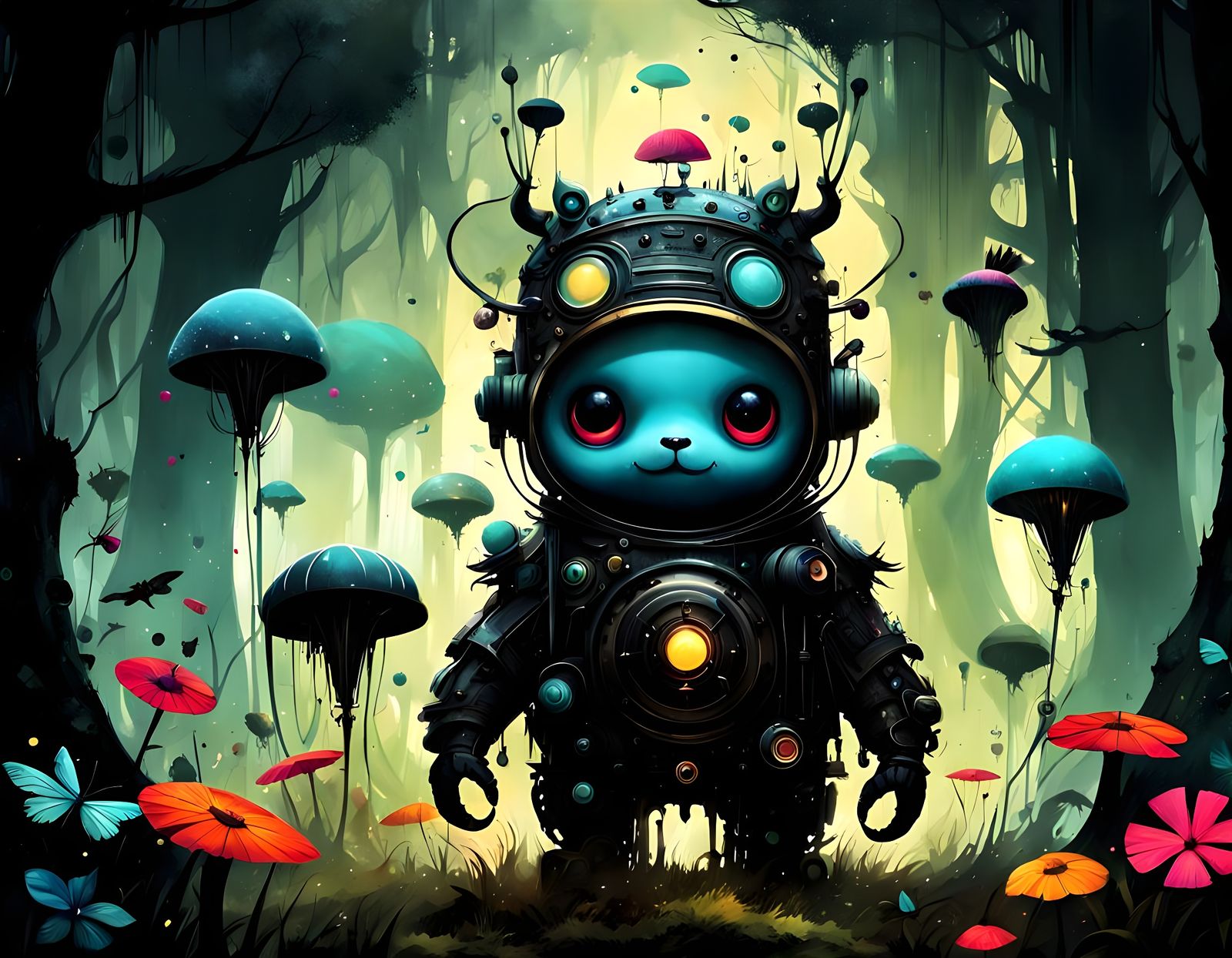 Surreal Whimsical Dreamscapes in Vibrant Hues