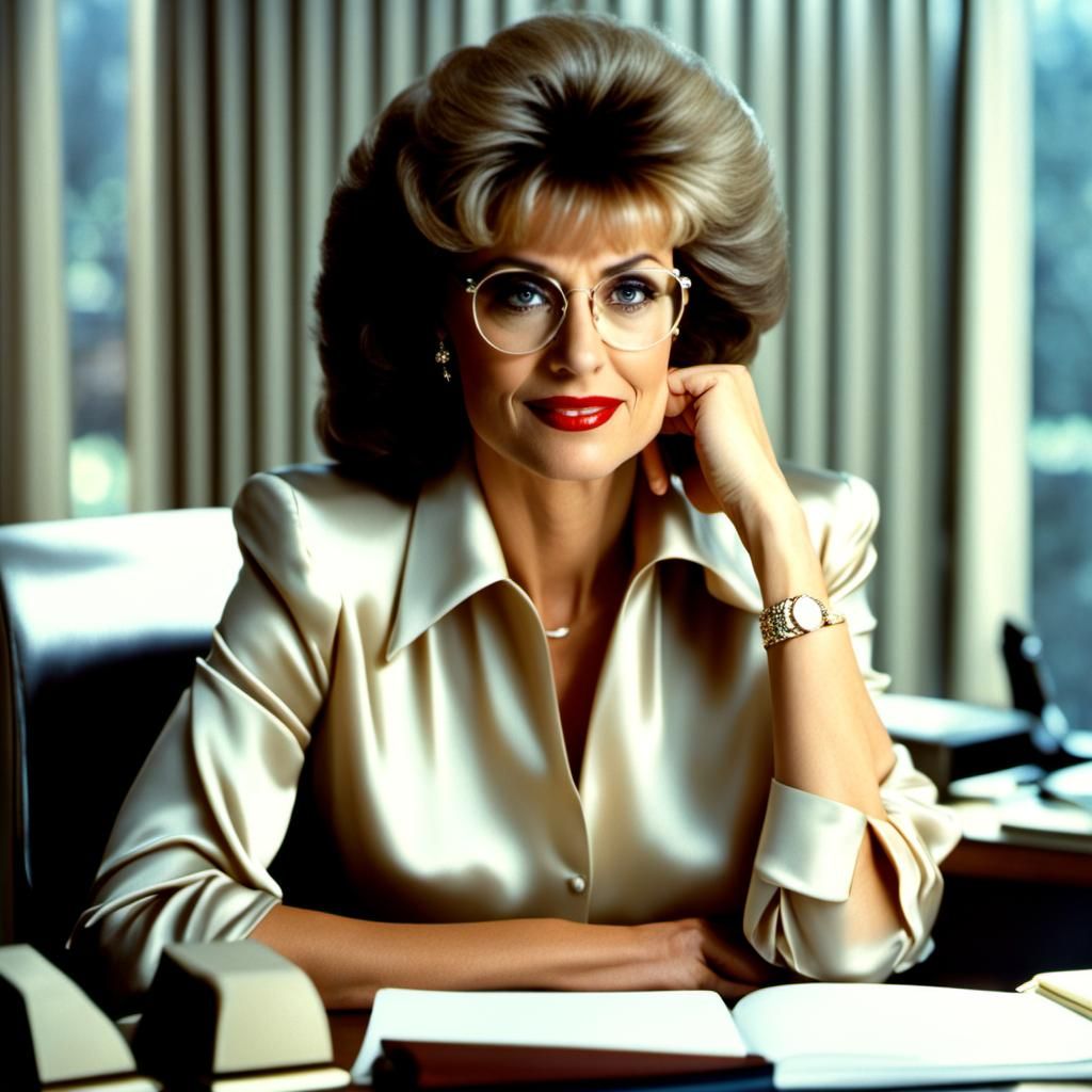 1980s Secretary: Professional Photo with Bokeh