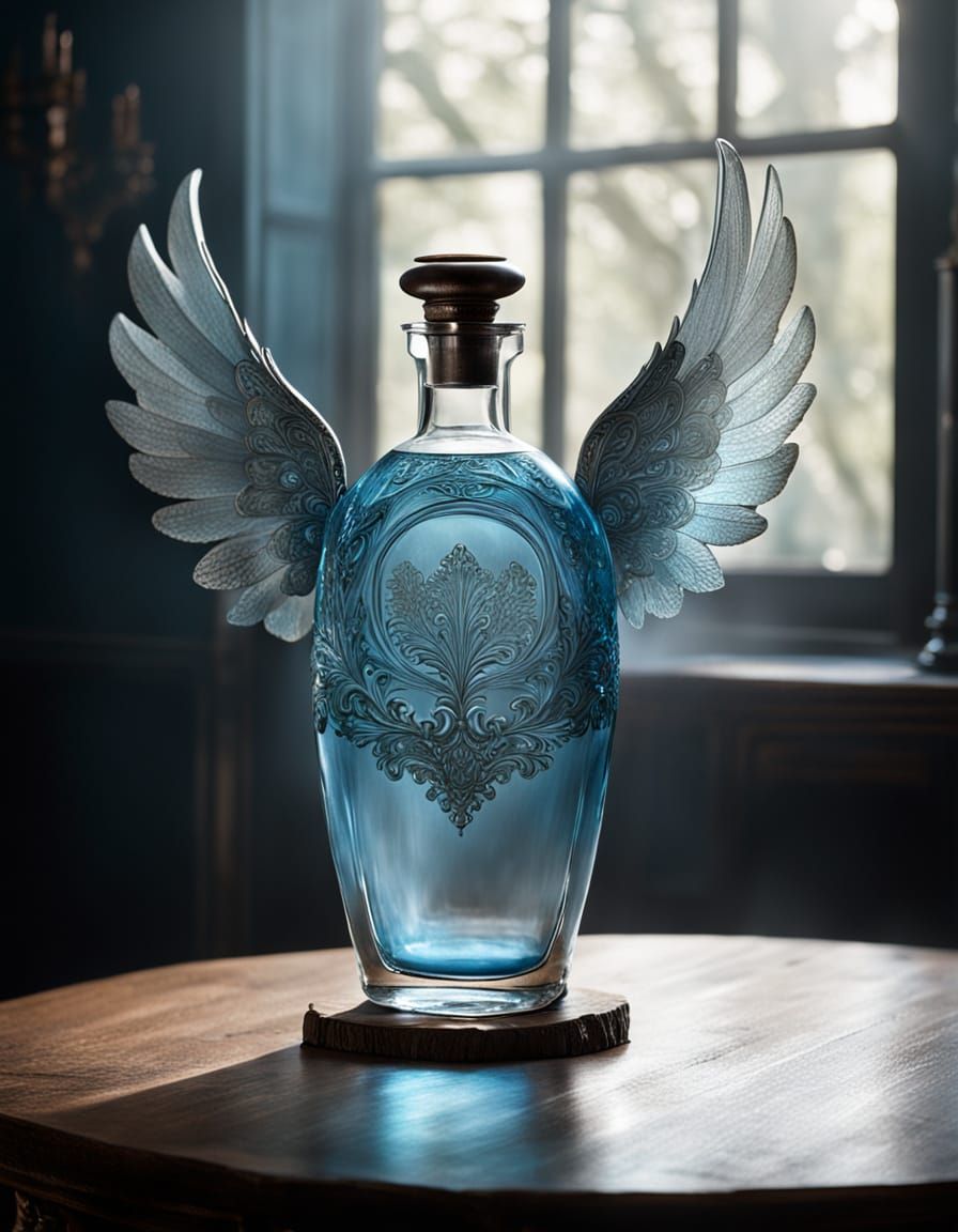 Ethereal Levitation Potion in Ornate Flask