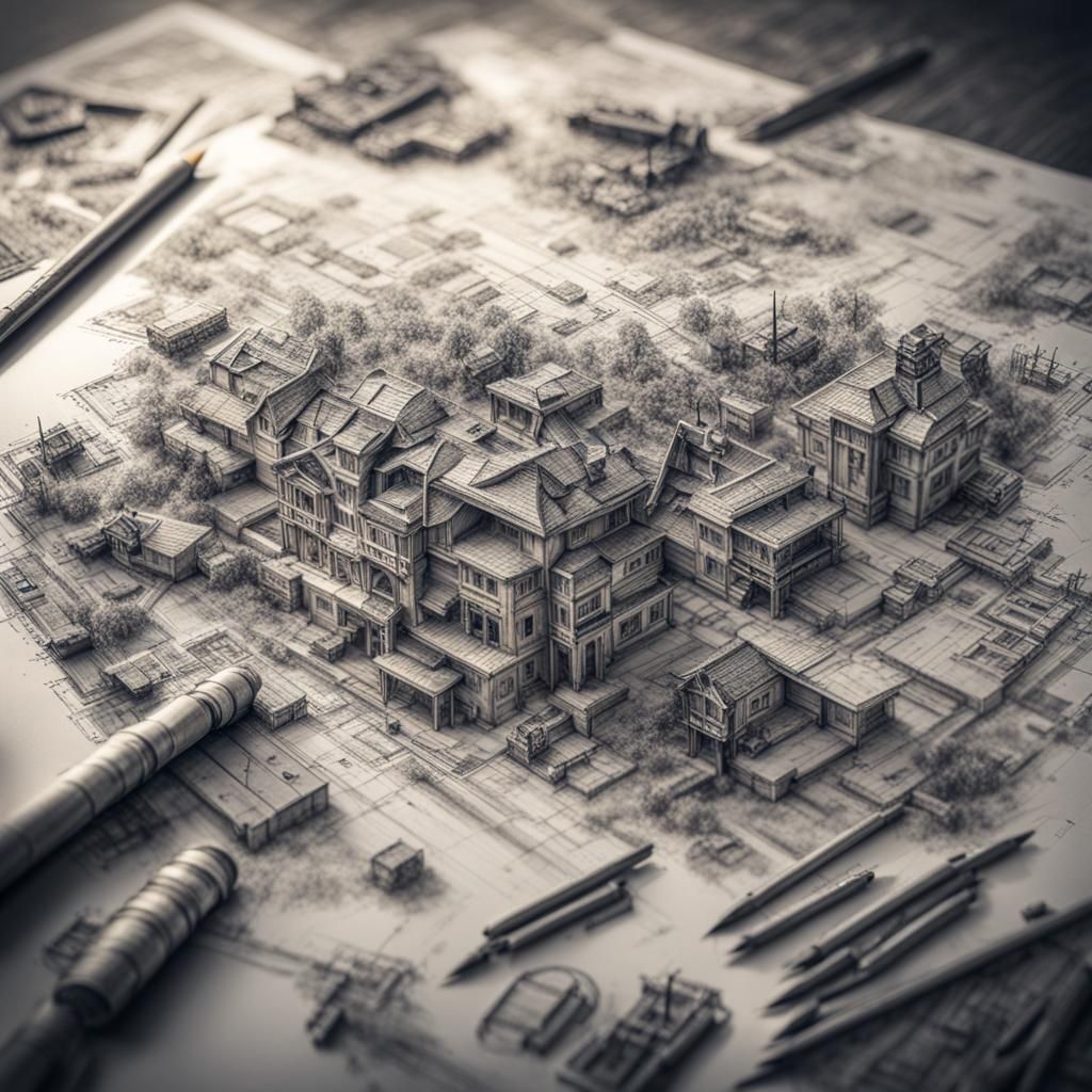 Intricate Scribbled Ideas on Paper in High Definition