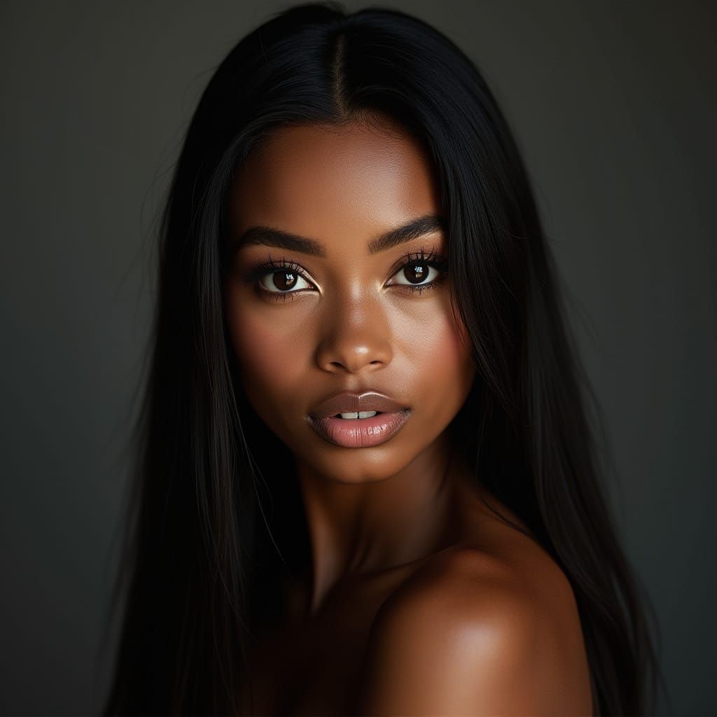 Striking Portrait of a Beautiful Woman