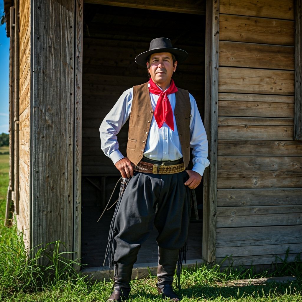 Gaucho Portrait Outside Pulpería in Buenos Aires