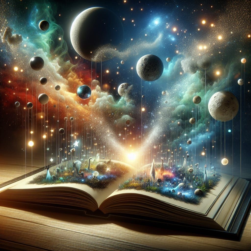 Cosmic World Emerges from Open Book