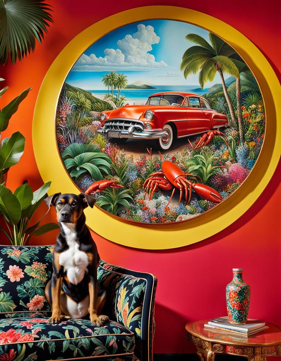 Hyperdetailed Maximalist Salon in Ultrarealistic Style