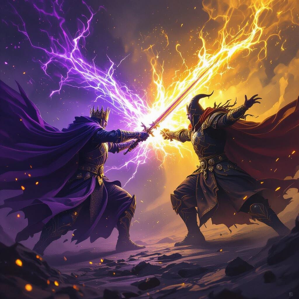 King Dom Battles Dark Wizard: Dark Fantasy Concept Art