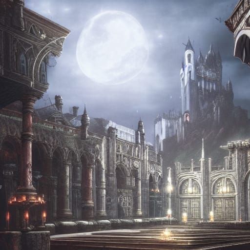 Epic Castlevania Digital Matte Painting