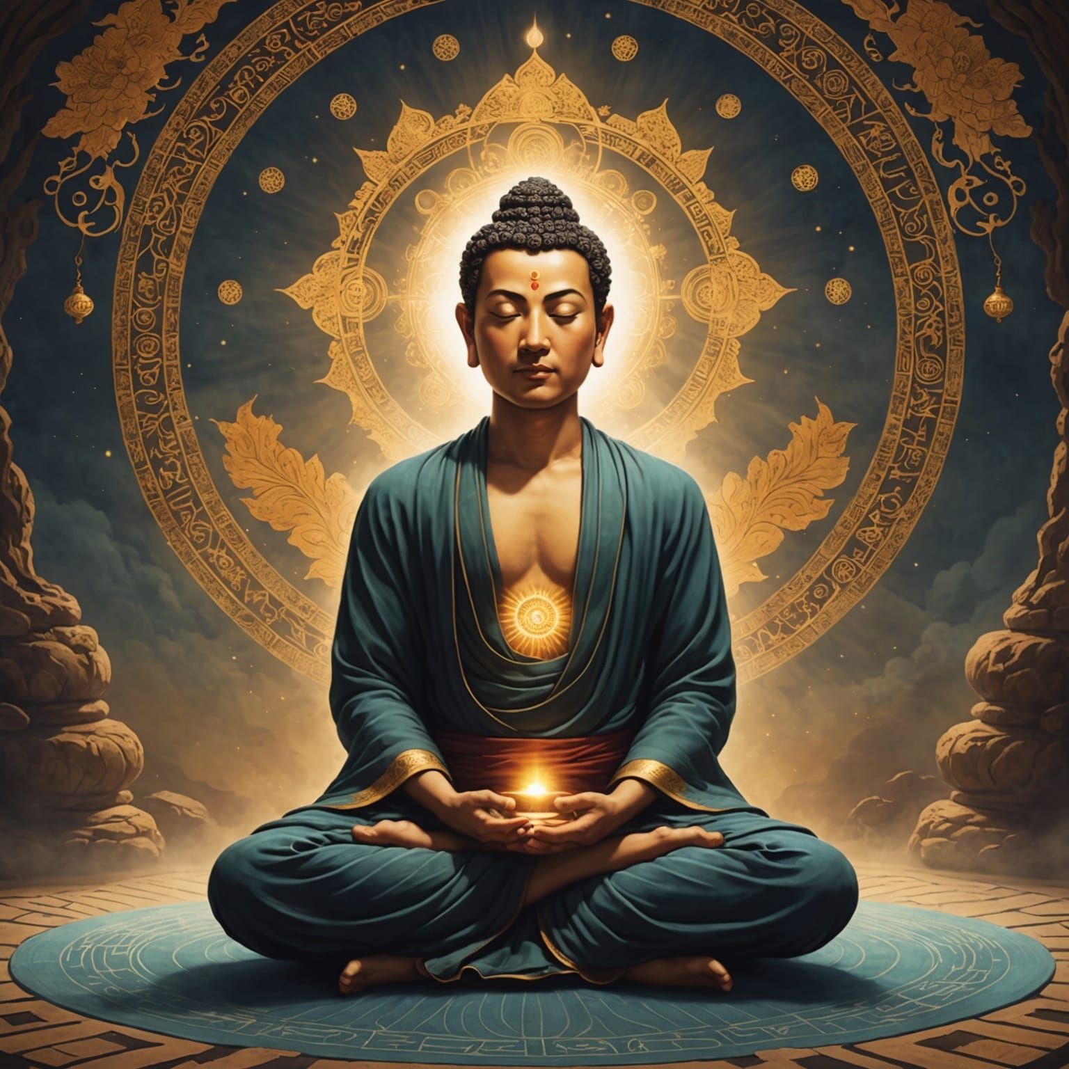 Enlightenment Through Meditation: A Golden Vision