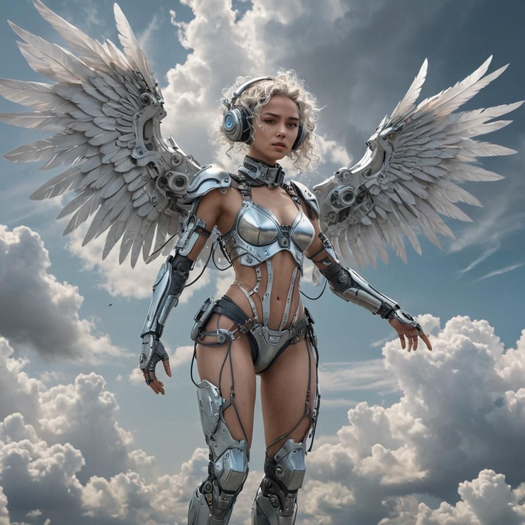 Cyberpunk angel