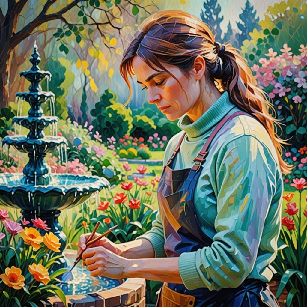 Wash out the brushes