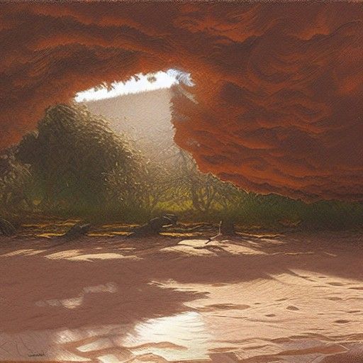 Ethereal Being Painted in Oil