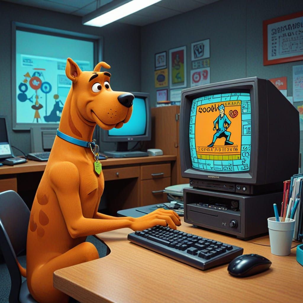 Scooby-Doo in a Modern, Cel-Shaded Environment