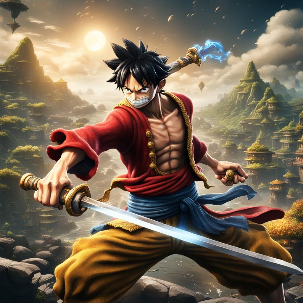 Luffy, World's Strongest Swordsman: Fantasy Concept Art
