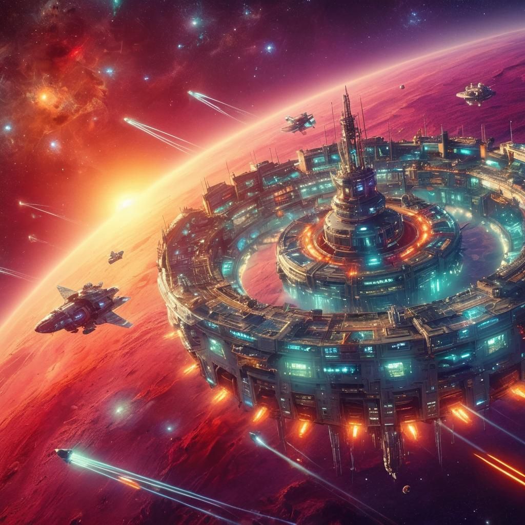 Intergalactic Space Station Magellan-II near Alpha - Centauri, BH34-C - #2