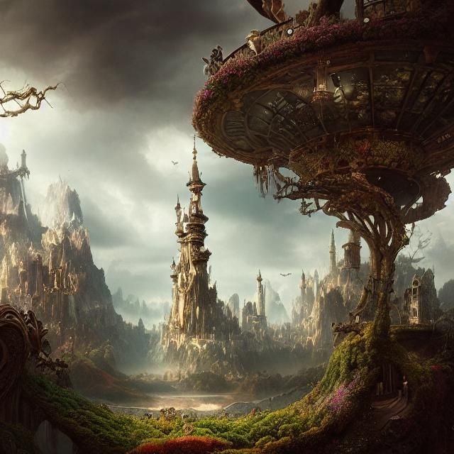 Epic Wonderland: Dramatic Digital Matte Painting