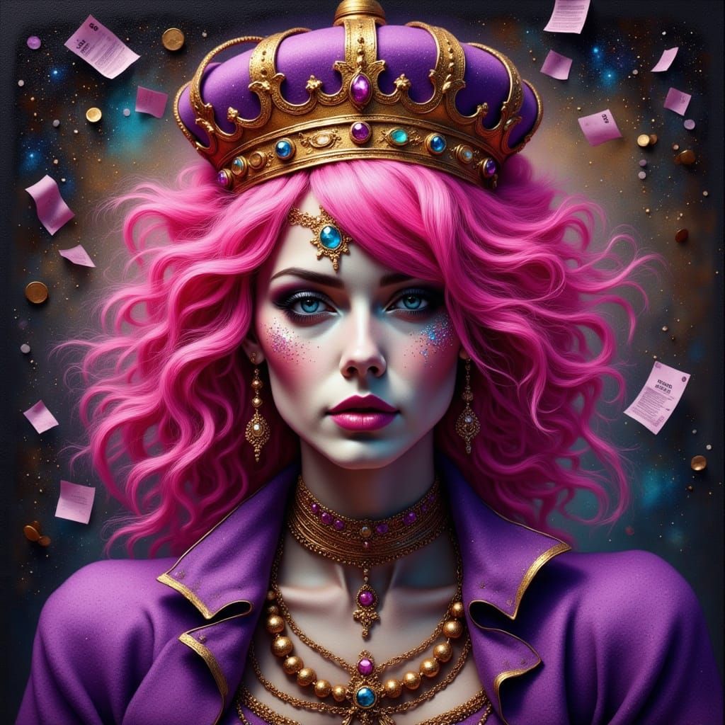 Queen in Royal Purple