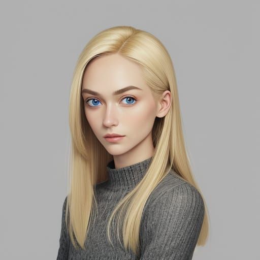 Portrait of a Petite Blonde Woman