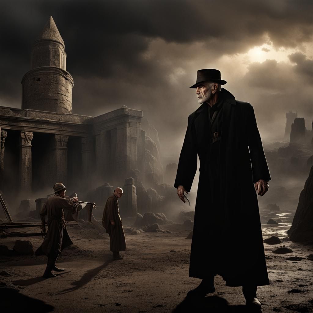 Epic Battle Scene: Vampire vs. Adventurer