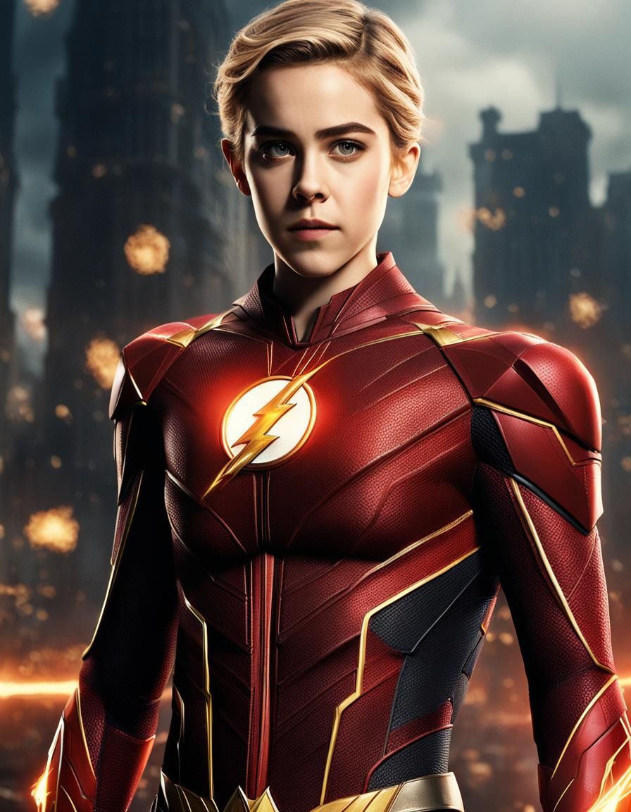 Kiernan Shipka as The Flash: Fantasy Concept Art