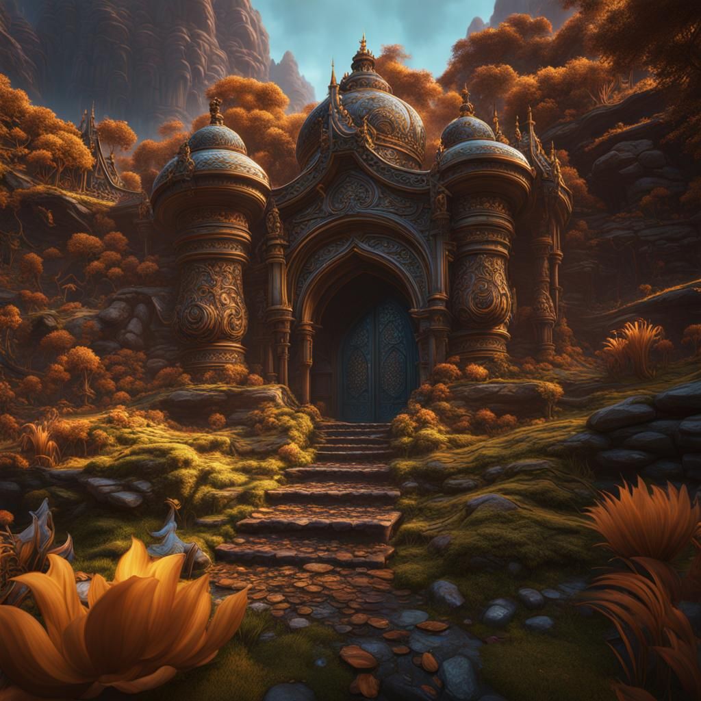 Fantastical Matte Painting in Deep Color