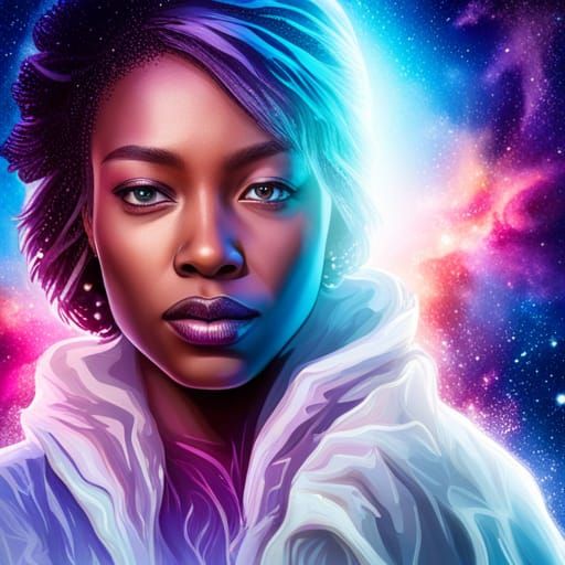 Mad Scientist Reanimating Body in Futuristic Lab