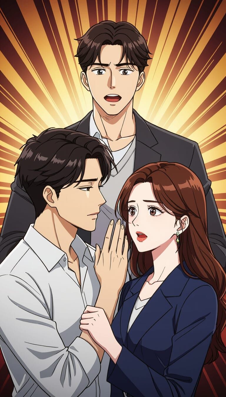 Dramatic Webtoon Scene of Betrayal and Rage