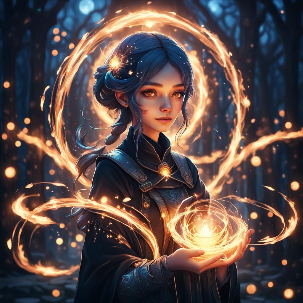 Flickering Flame Keeper: A Spacecore Fantasy
