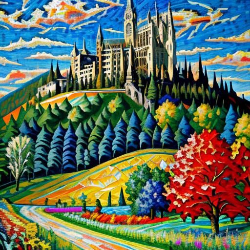 Lord of the Rings: Neo-Impressionist Mosaic Patchwork