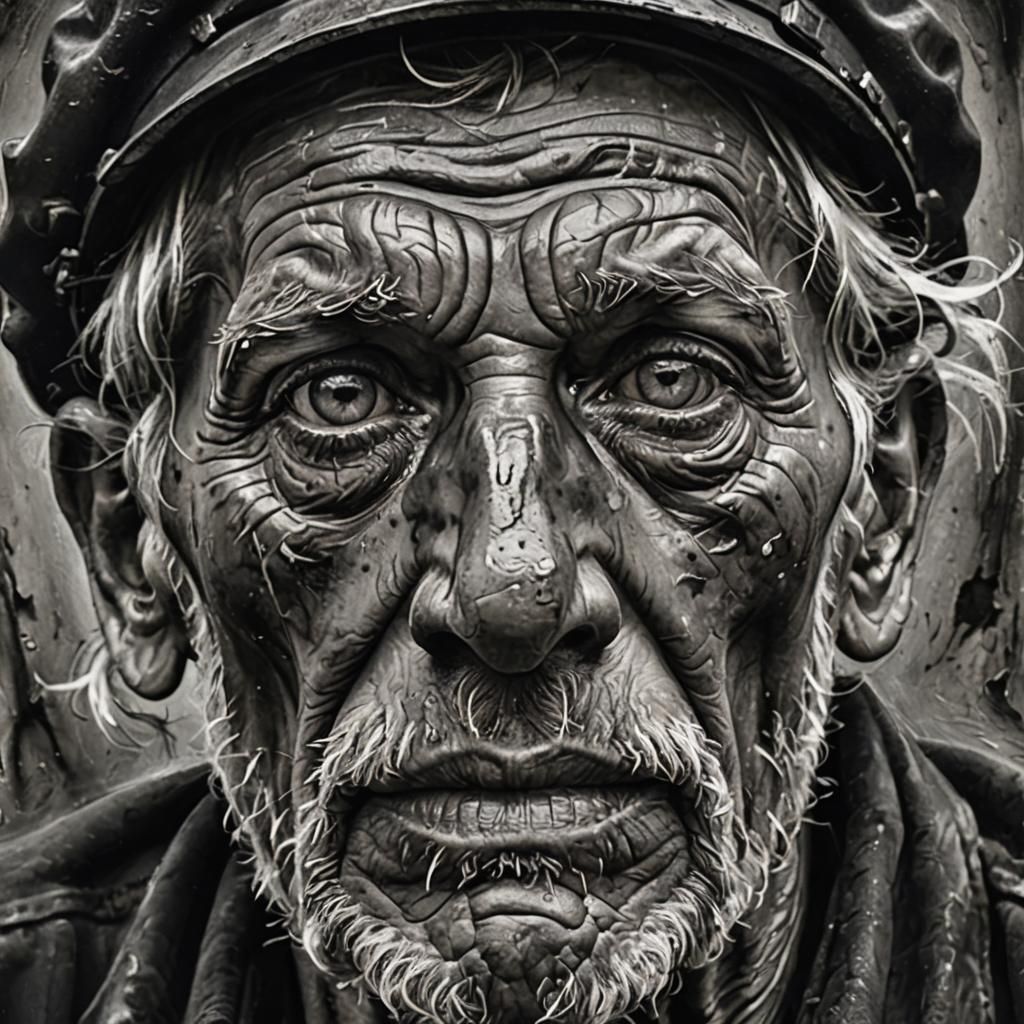 Weathered Coal Miner's Gaze
