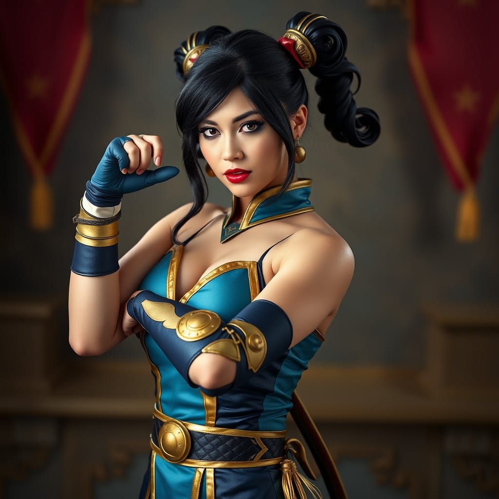 Chun Li Cosplay in Stunning Detail