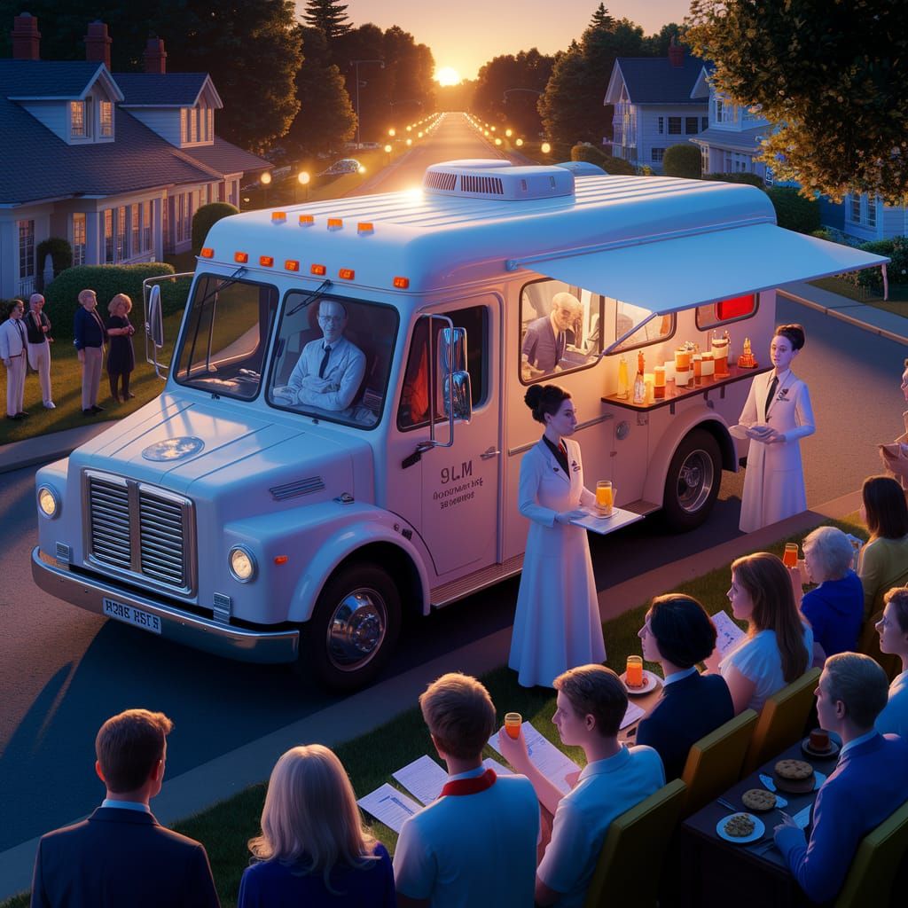 Vampiric Blood Drive in a Charming Suburban Setting