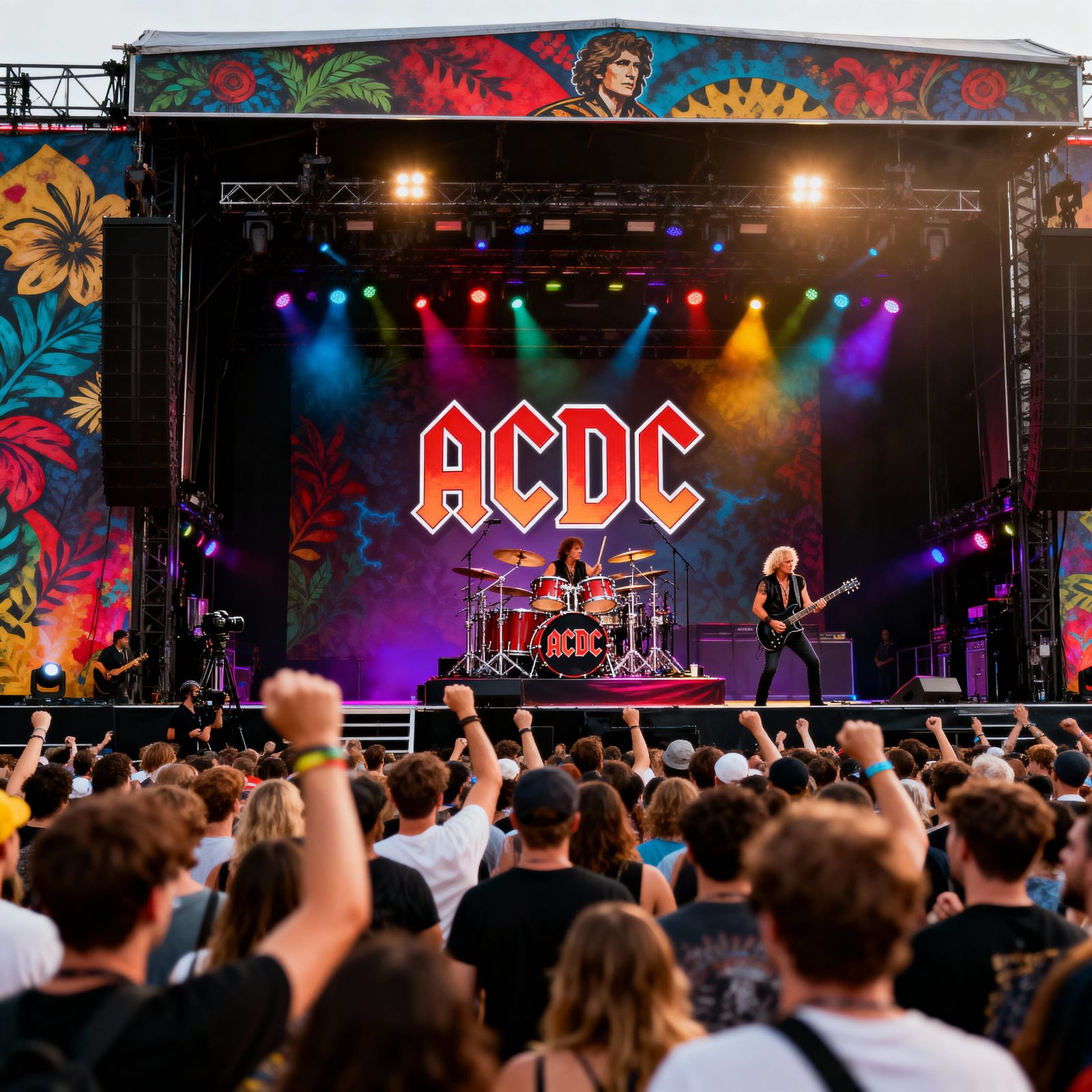 Epic ACDC Concert With Thousands of Fans