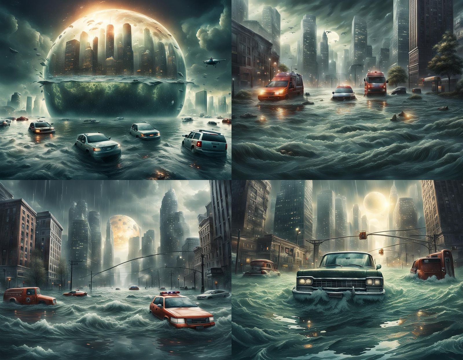 Skyscrapers Submerged