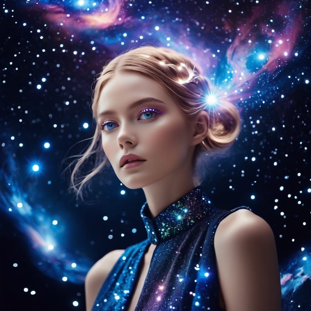 Cosmic Goddess in Haute Couture