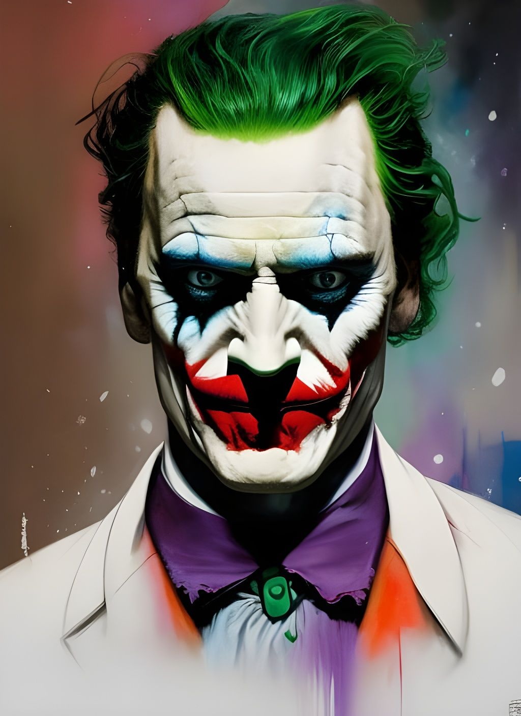 Crayon Caricature: Michael Fassbender as The Joker