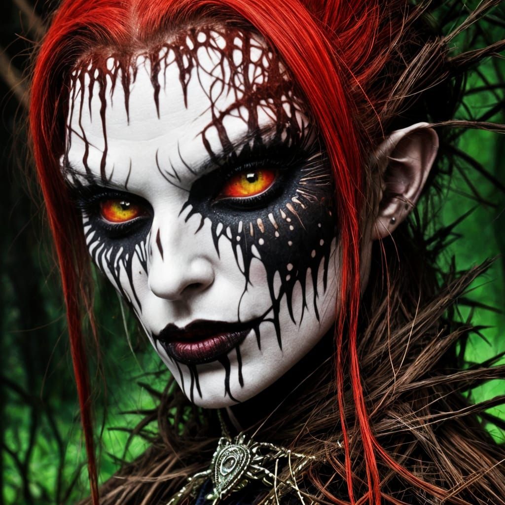 Horrorcore Portrait with Terror Glow