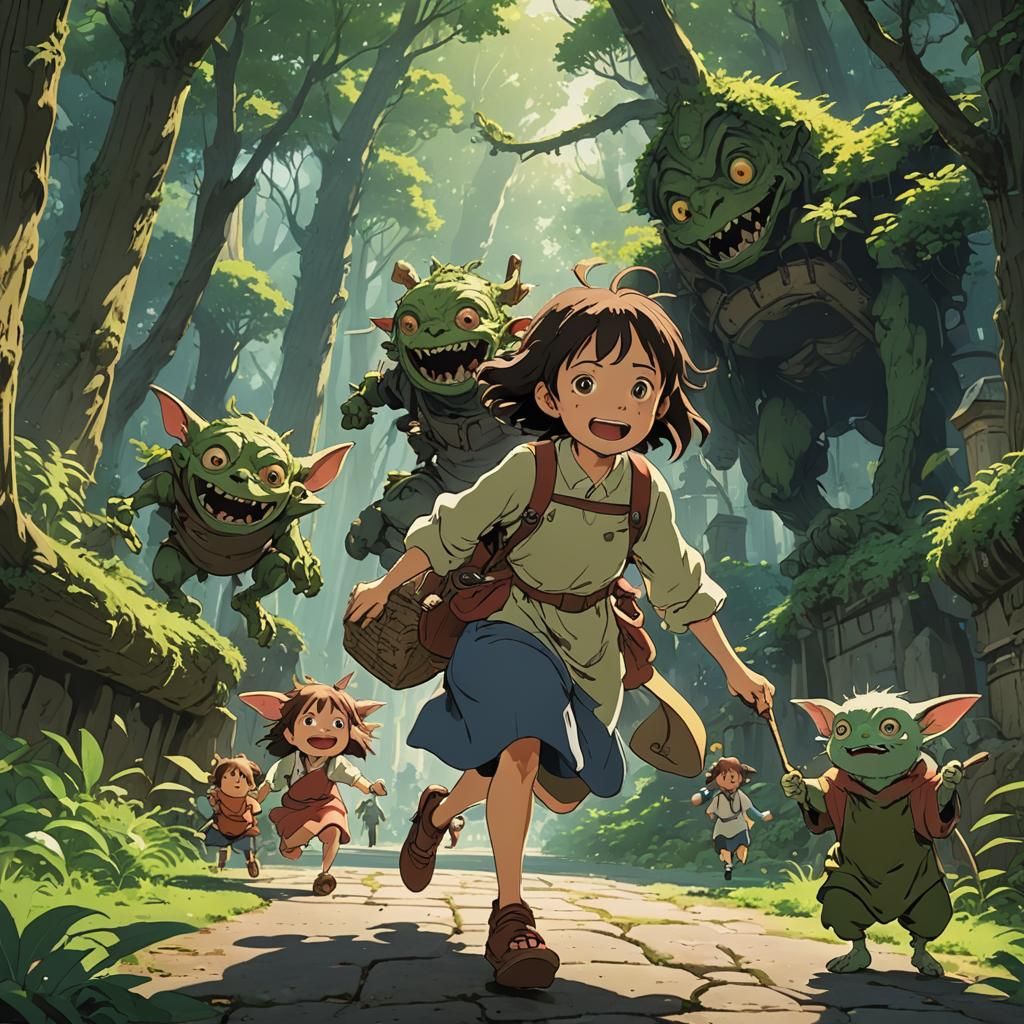 Goblin Girl's Playtime: Anime Key Visual