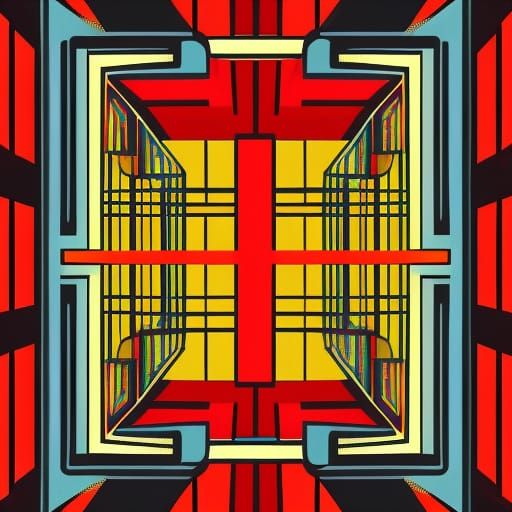 Empty Arcade in Pop Art Style, Digital 8K