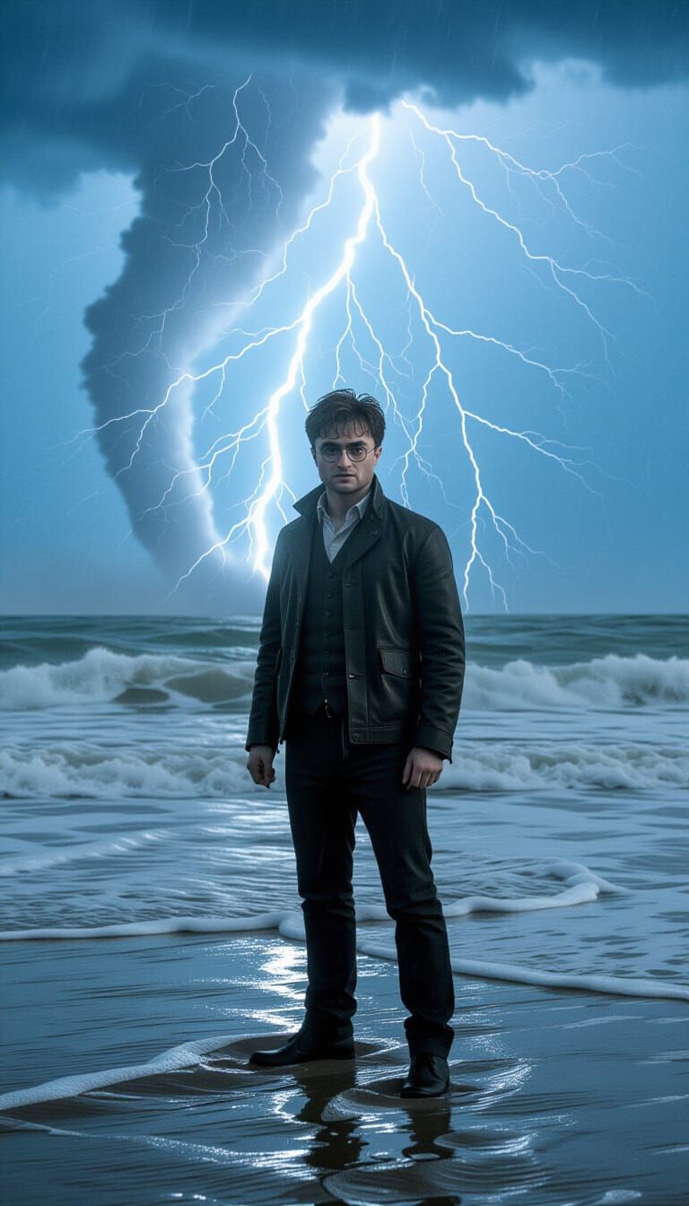 Dramatic Ocean Storm with Cinematic Lighting