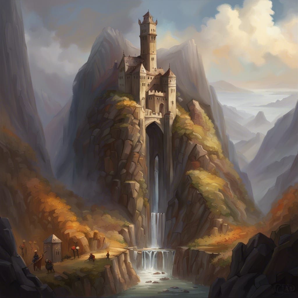 Hidden Citadel Protected by Onion Knights: Digital Matte Pai...