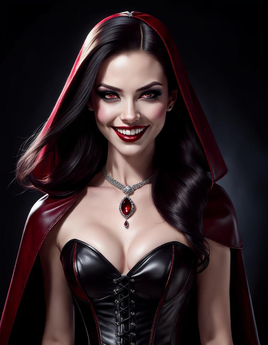 Gothic Vampire Portrait by Kelvin Okafor