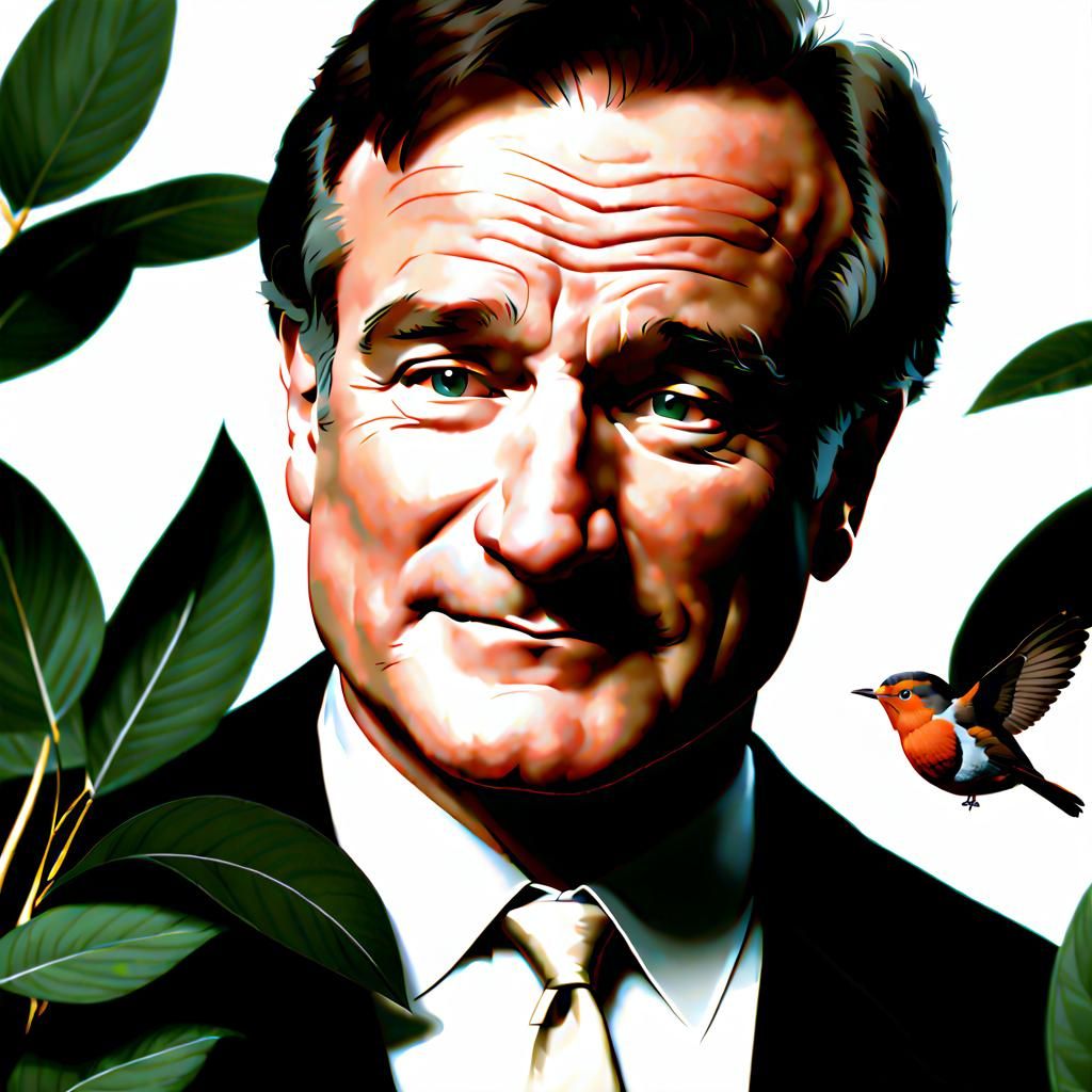 Magnificent Robin Williams Portrait Illustration