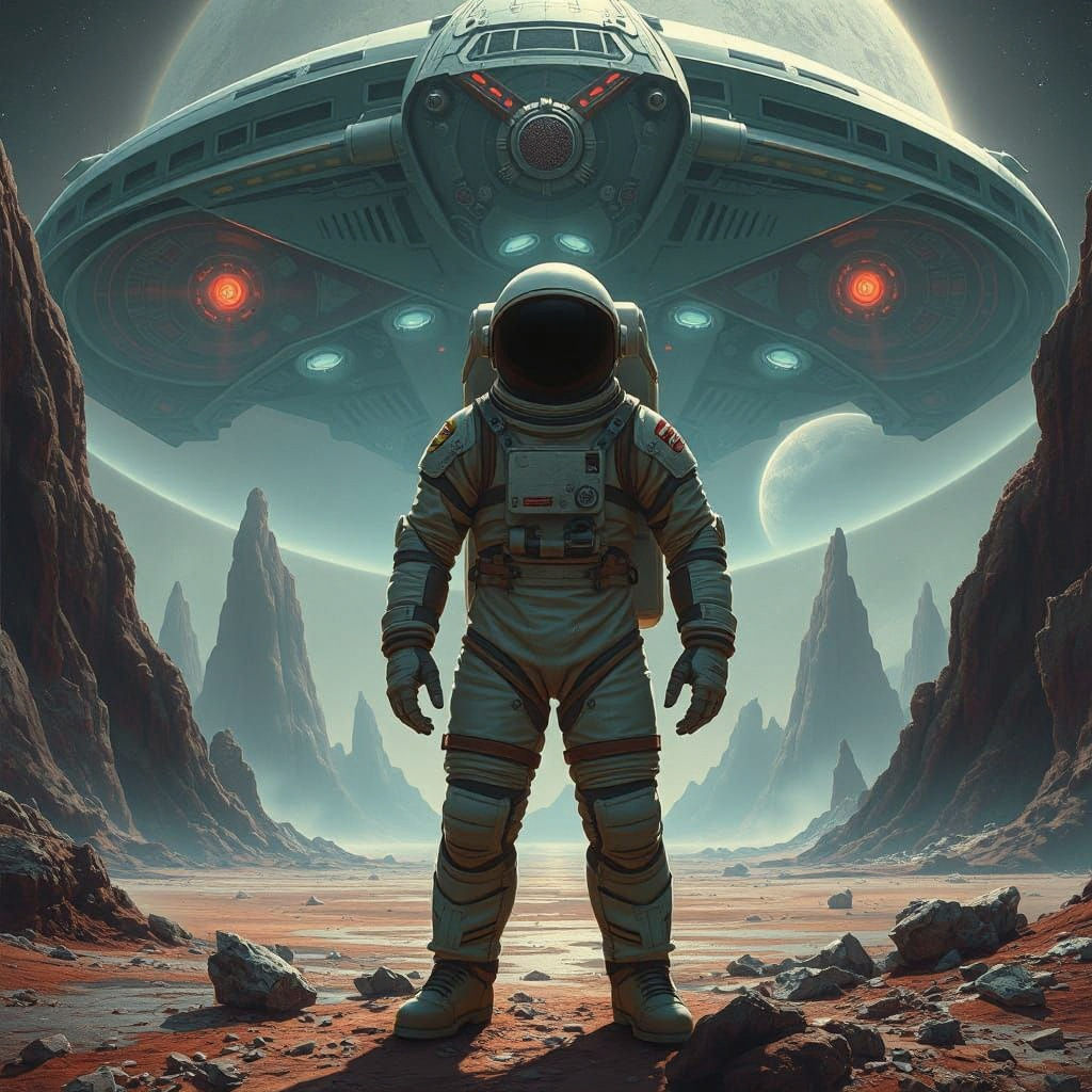 First Contact: Sci-Fi Alien Vs Human Movie Poster