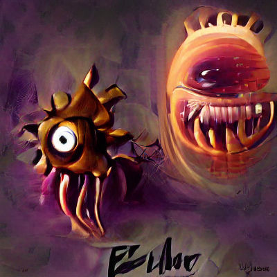 Menacing Beholder in a Cavern