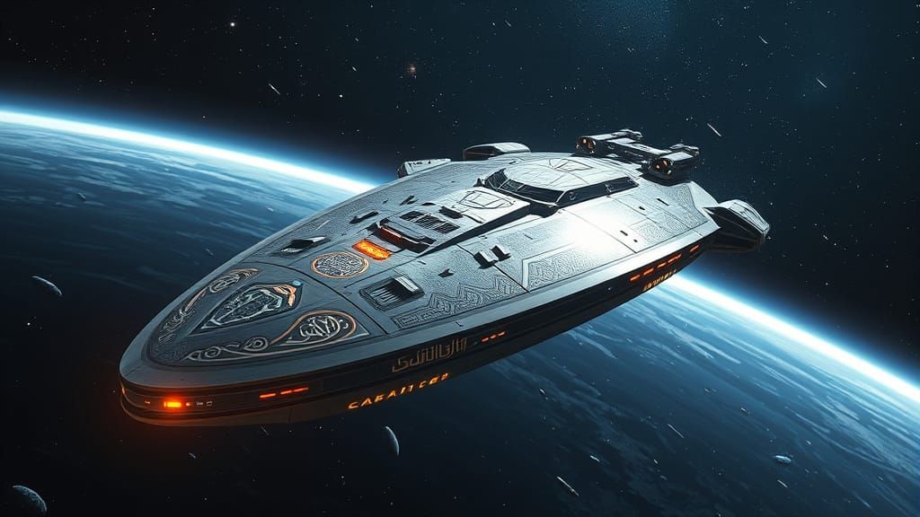 Islamic Spaceship Approaches New Solar System