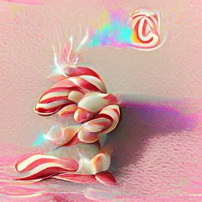 Anime Character with Candy Cane Hair